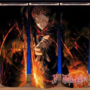 Sukuna Jujutsu Kaisen Anime Manga JJK Action Fire Cup Mug Tumbler